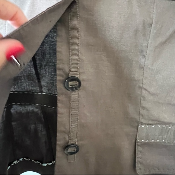 Elie Tahari Lightweight Brown Linen Jacket Shacket Blazer Size 6 - Picture 6 of 16